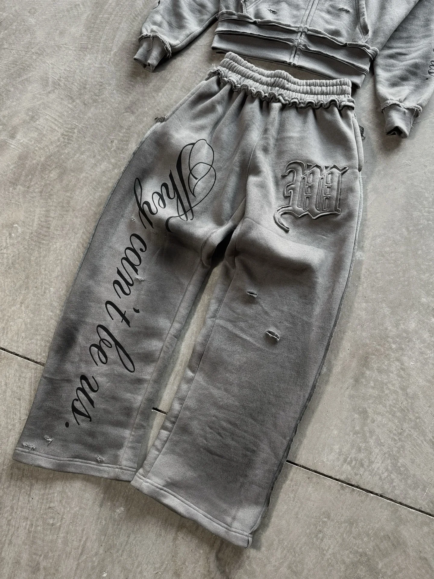 Y2K Harajuku Punk Gothic Loose Hooded Sweatshirt American Embroidered Patch Casual Double Hooded High Street Retro Sports Sui