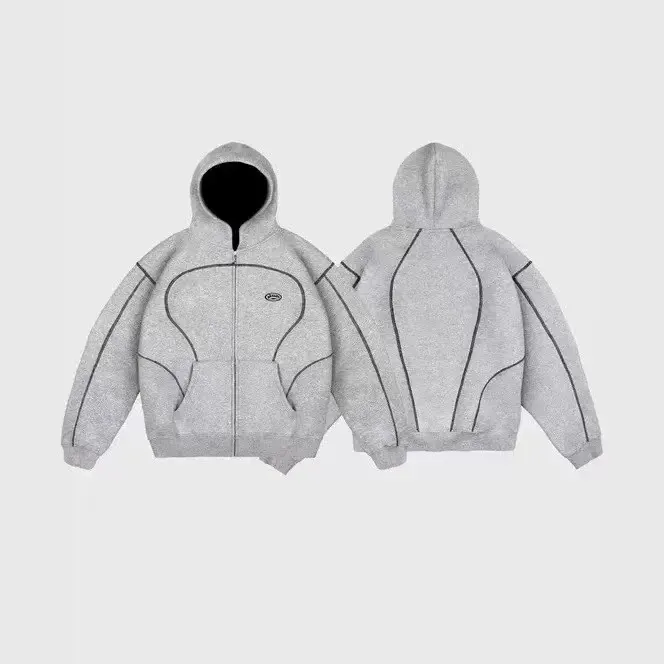 Street Retro Men's Casual Sportswear with Trendy Silhouettes Unique Hip-Hop Style Patterned Oversized Sweatshirts Casual Hoodies