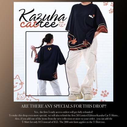 Kazuha Cat T-Shirt 
