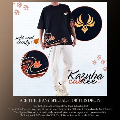 Kazuha Cat T-Shirt 