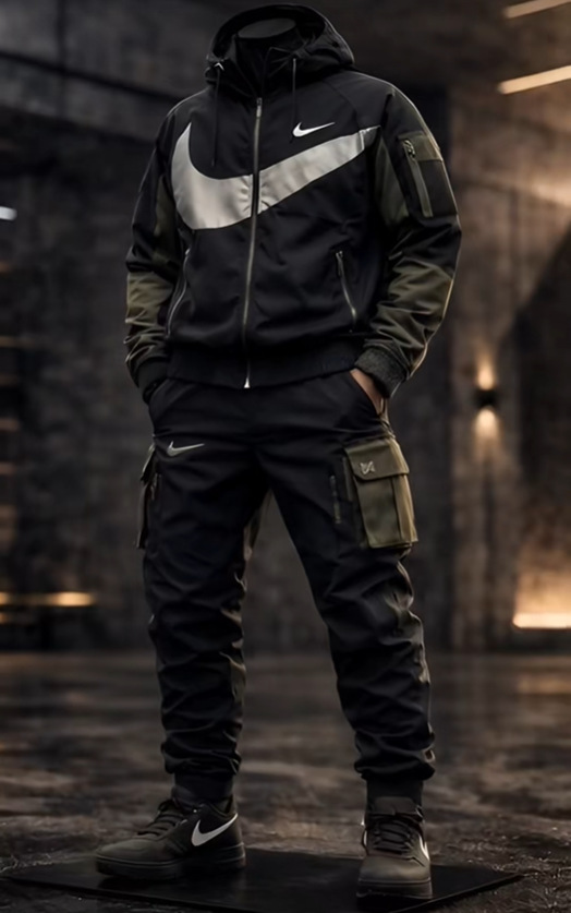 Green/black tracksuit