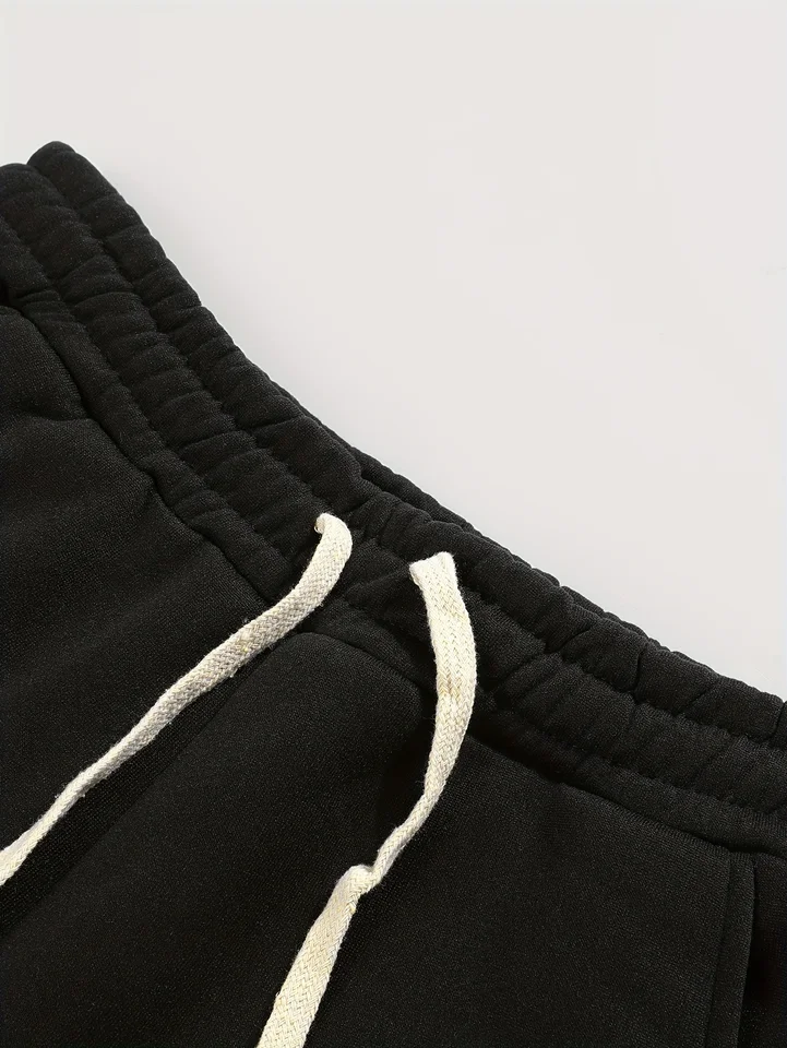 Men's American - style Street - wear Hoodie and Joggers Set Distinctly Showcasing Skull, Flame and Number 77 Elements Trend