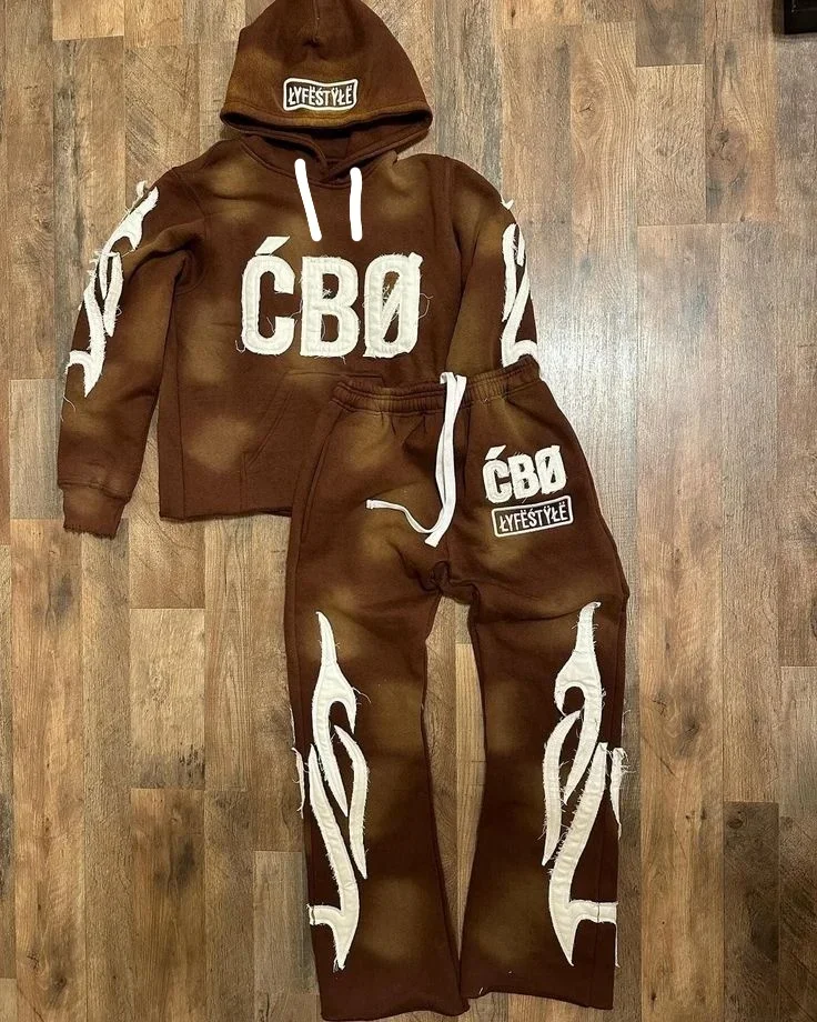New 3D Printed Adult Fashion Leisure Sports Hoodie Set