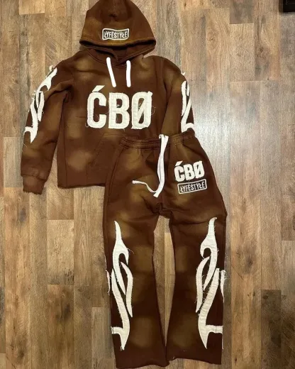 New 3D Printed Adult Fashion Leisure Sports Hoodie Set