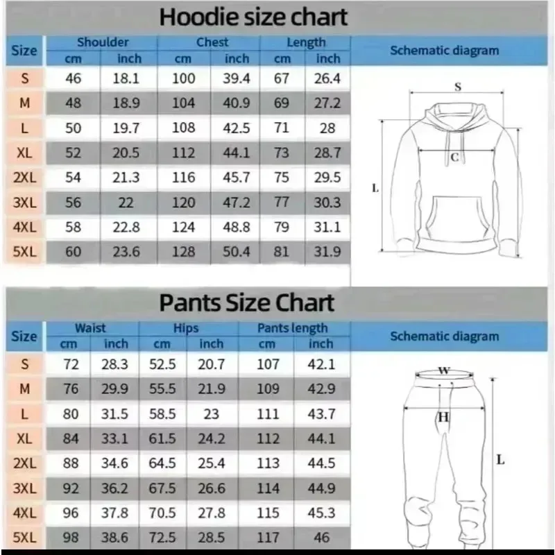 New 3D printed fashionable European and American style adult casual hooded set