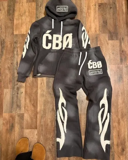 New 3D Printed Adult Fashion Leisure Sports Hoodie Set