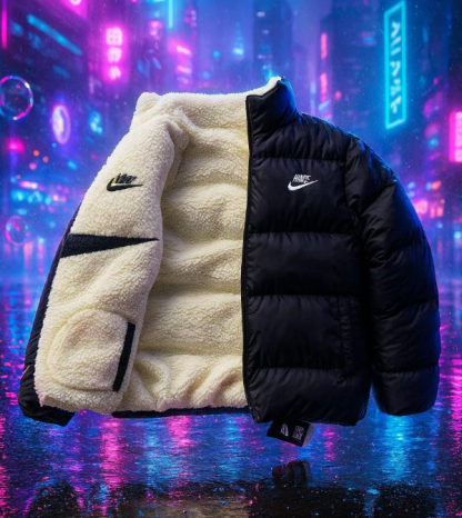 Reversible Nike Fleece Jacket White/Black