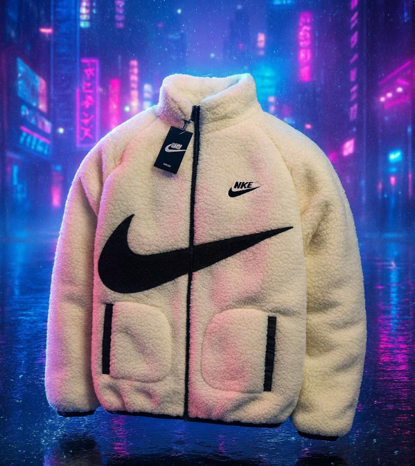 Reversible Nike Fleece Jacket White/Black