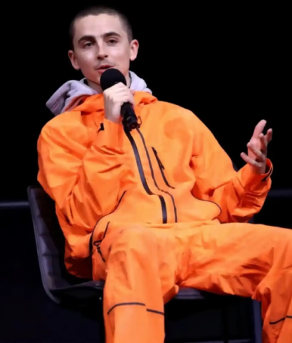 Marty Supreme Timothée Chalamet Orange Tracksuit