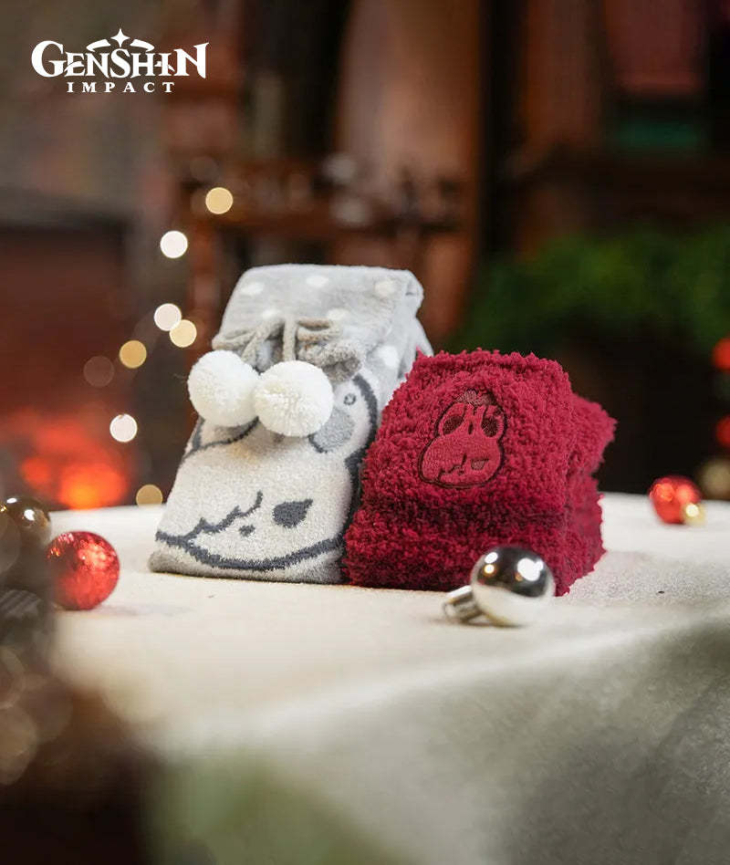 [Official Merchandise] Genshin Impact House of the Hearth Winter Fuzzy Socks