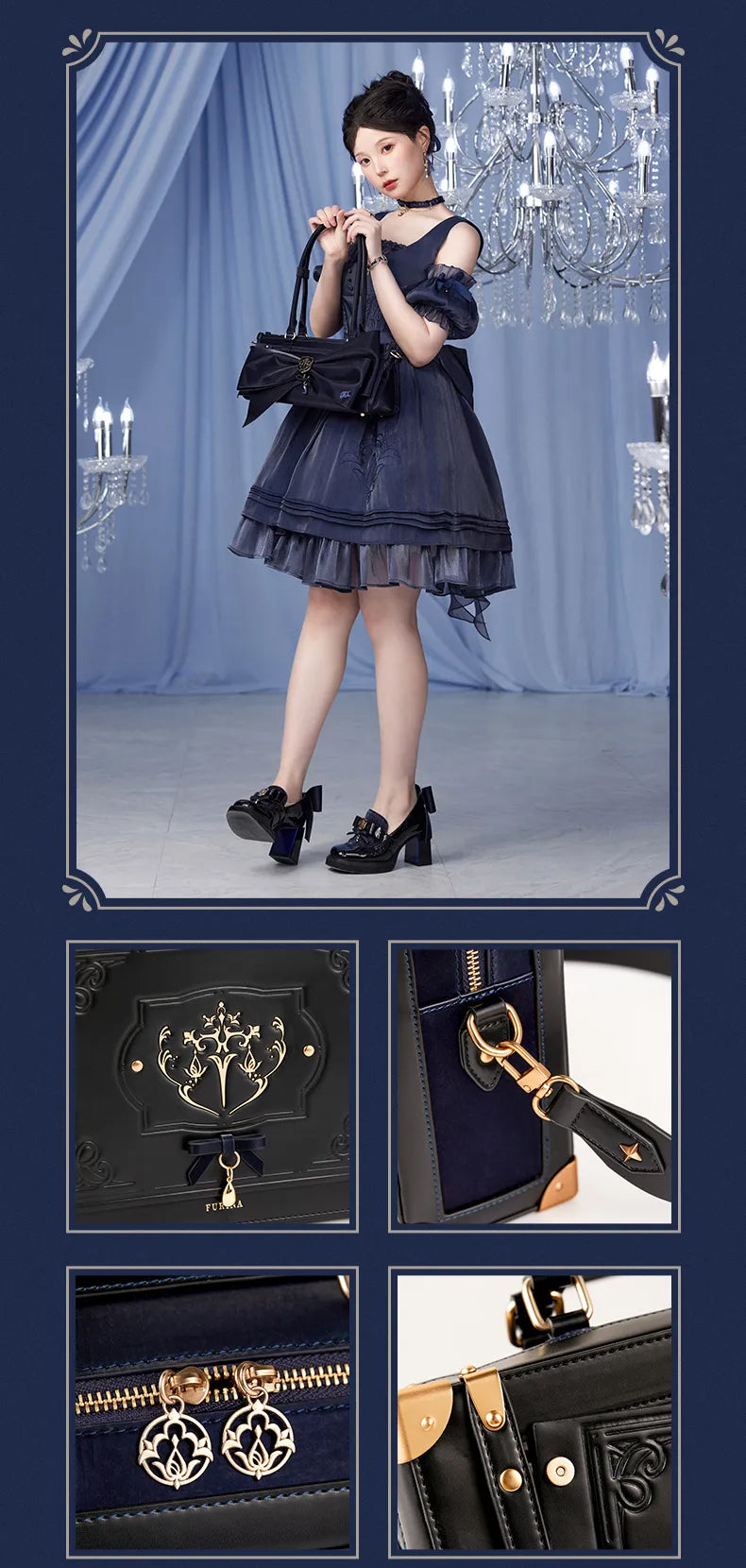 Furina Themed Impression Baguette Bag & Ita Bag