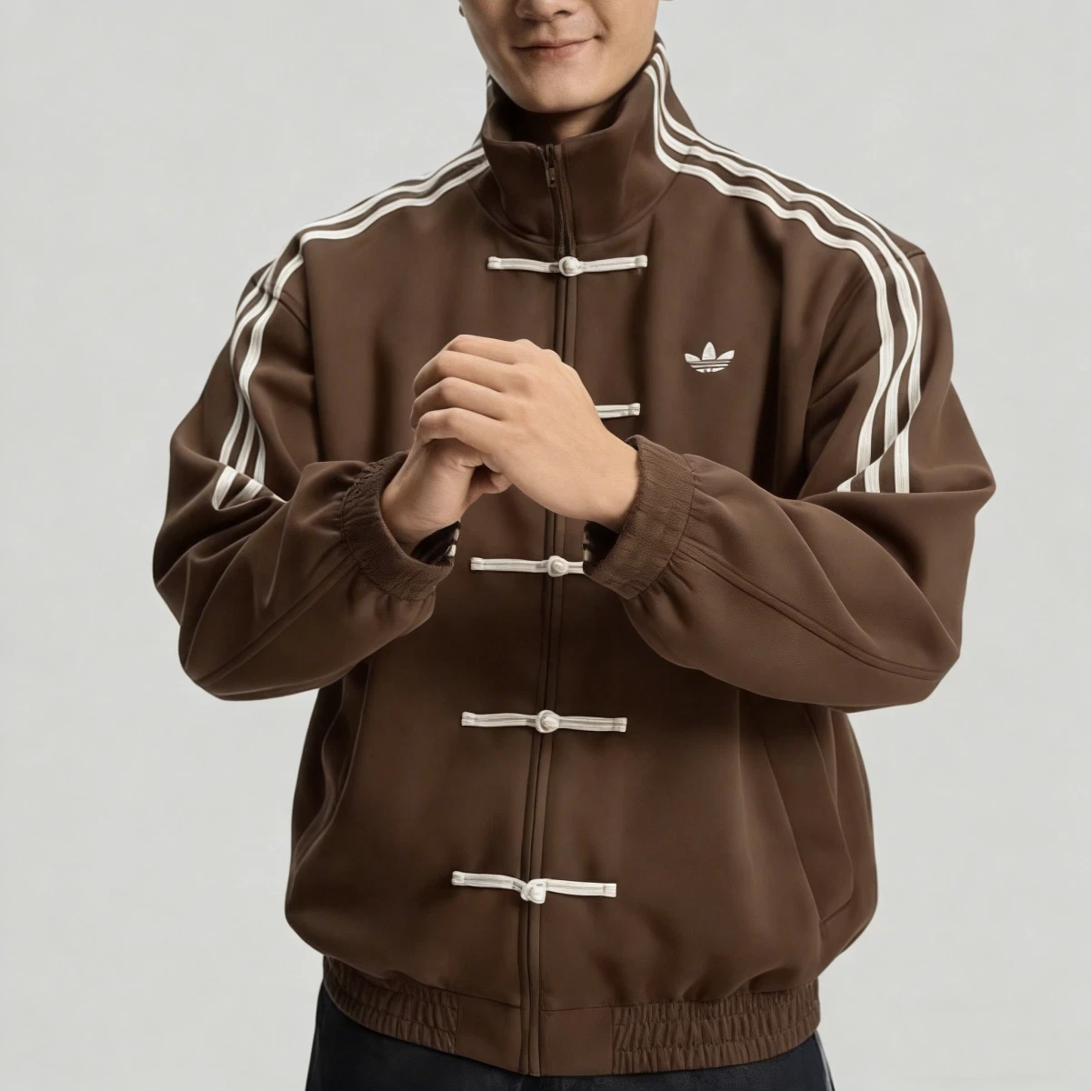 CTT Chinese Track Top 3.1 Gender Neutral Jacket (Brown)