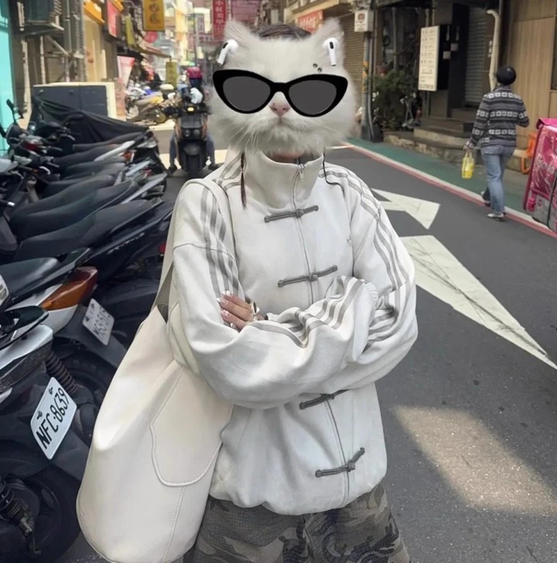 CTT Chinese Track Top 3.1 Gender Neutral Jacket (White)