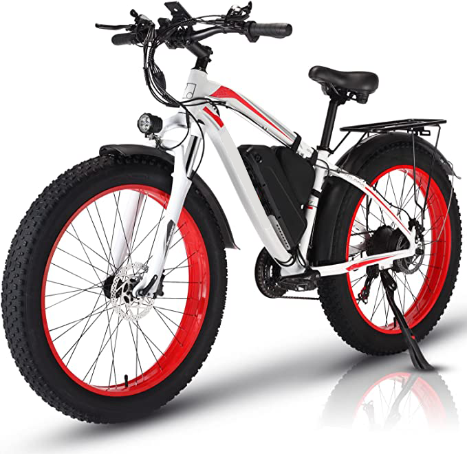 ✨Wide tire electric bike with 2000W 48V/17.5Ah removable battery 35MPH✨
