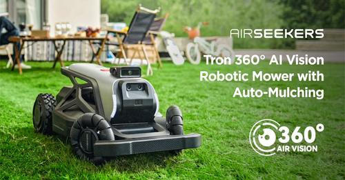 Tron 360° AI Vision Robotic Mower with Auto-Mulching