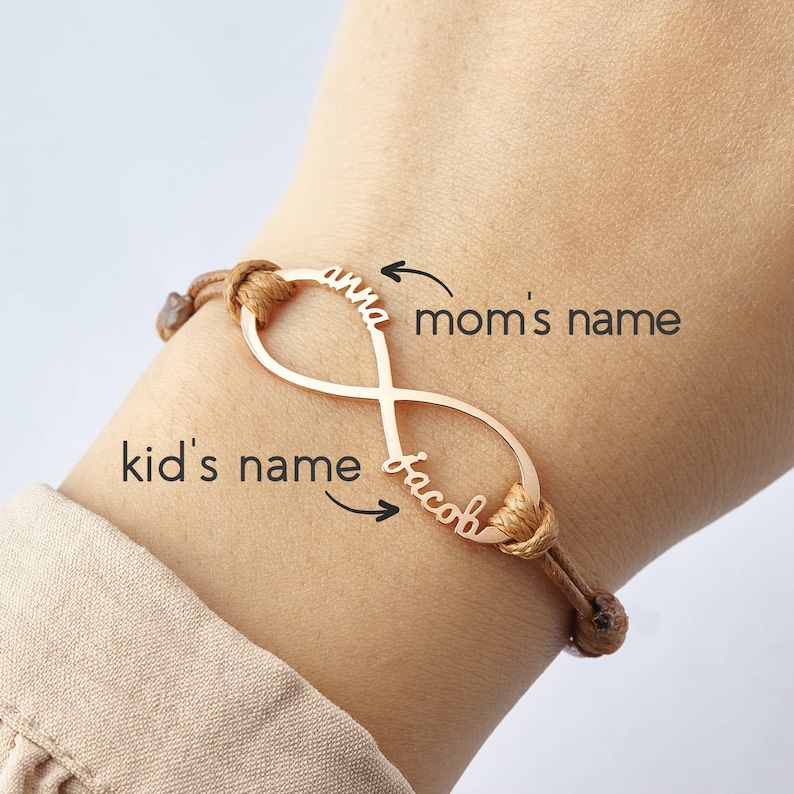 Mom Bracelet With Kids Name, Mothers Day Gift For Mom
