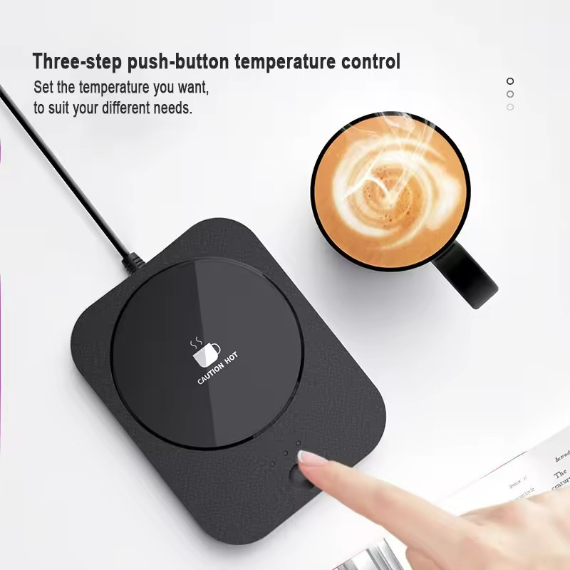 Raybin Electric Smart Wireless Self USB Coffee Cups Heater Wireless Charger Coffee Mug Warmer