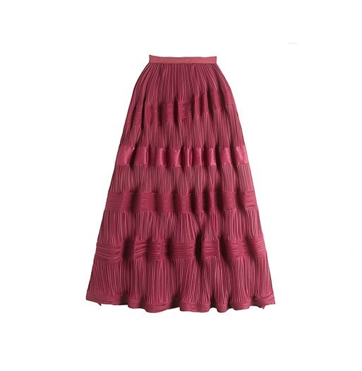 Summer Temperament Skirts For Women High Waist Folds A Line Elegant Summer Skirt Female Fashion Style