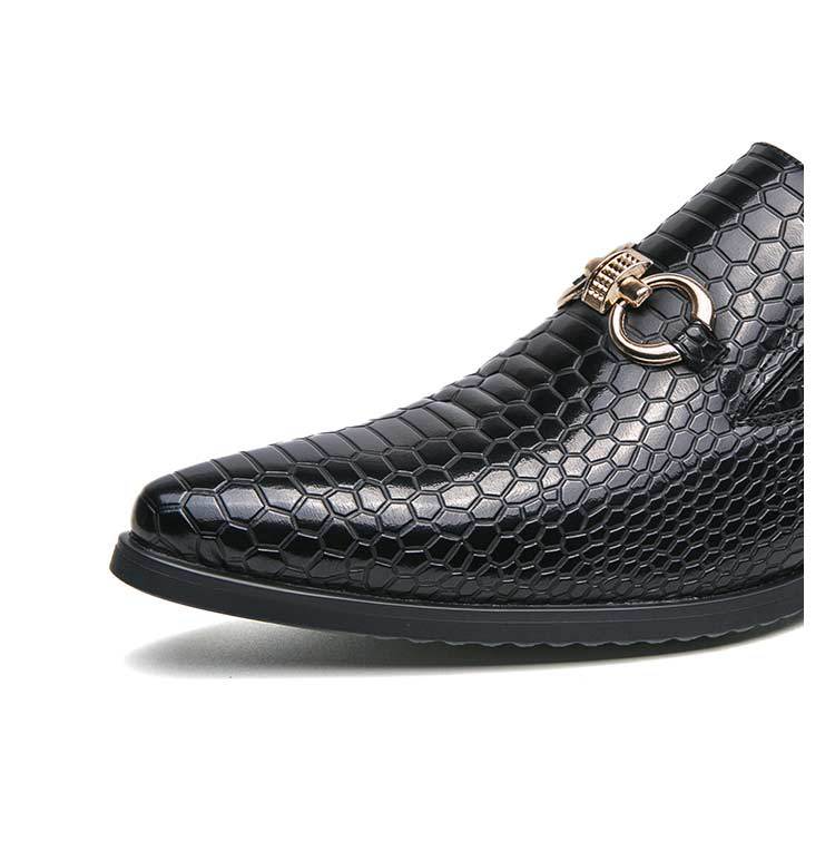 Metallic Drive Casual Leather Shoes