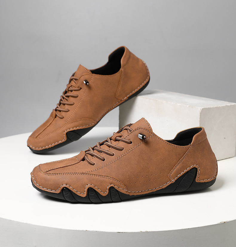 Italian Handmade Suede High-top Loafers