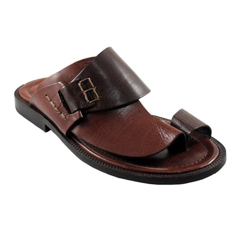Clip Toe Leather Sandals