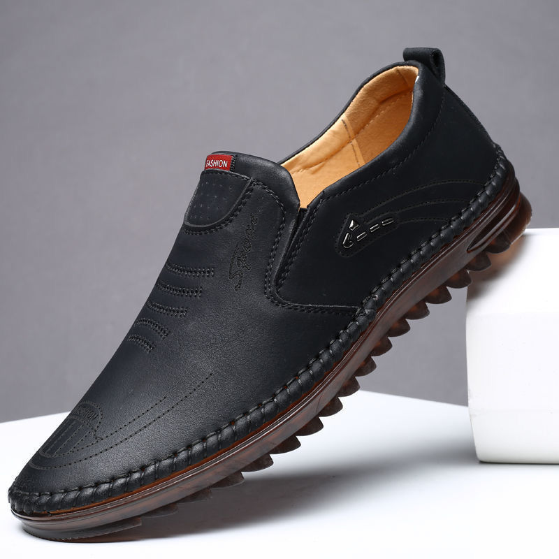 Men Classic Loafers Business Casual Non-Slip Shoes Office Leather Shoe