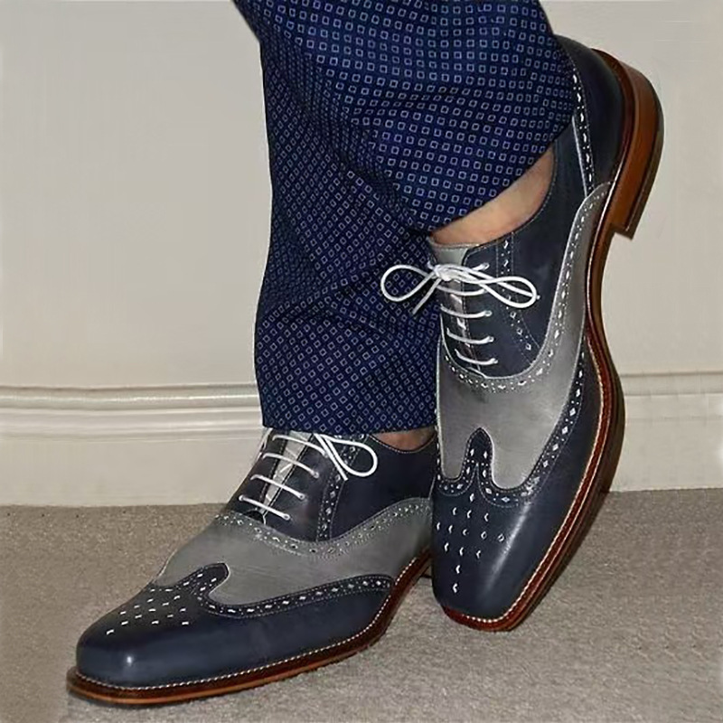 Brogue Hollow Leather Shoes