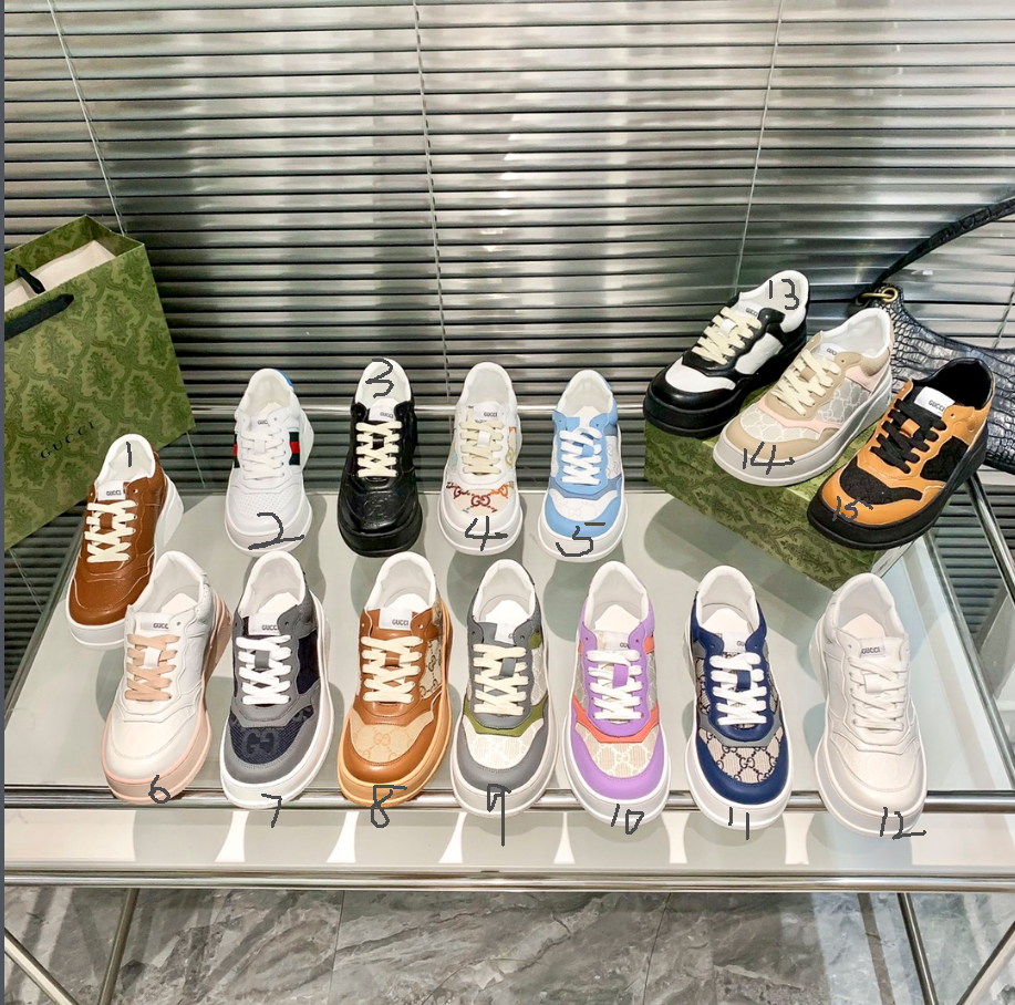 G-G women's shoes The new thick-soled white shoes are hot and new.