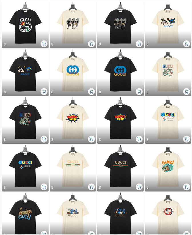 G-G Official short-sleeved T-shirt with the same paragraph