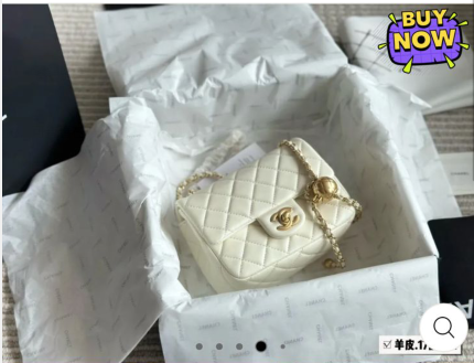 C-L SMALL GOLD  BAG