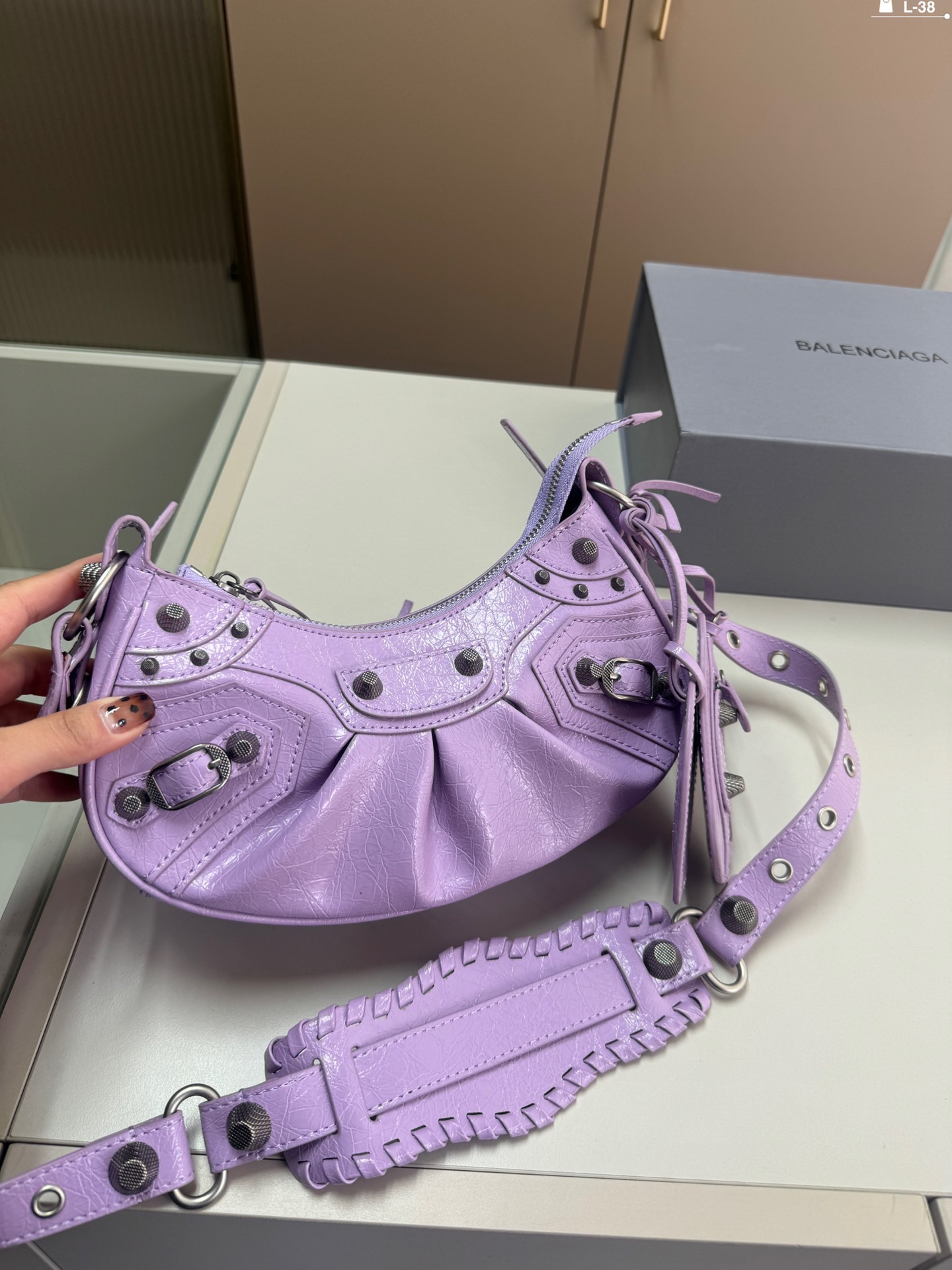 B-A BAG Half-crescent underarm bag jiaozi bag