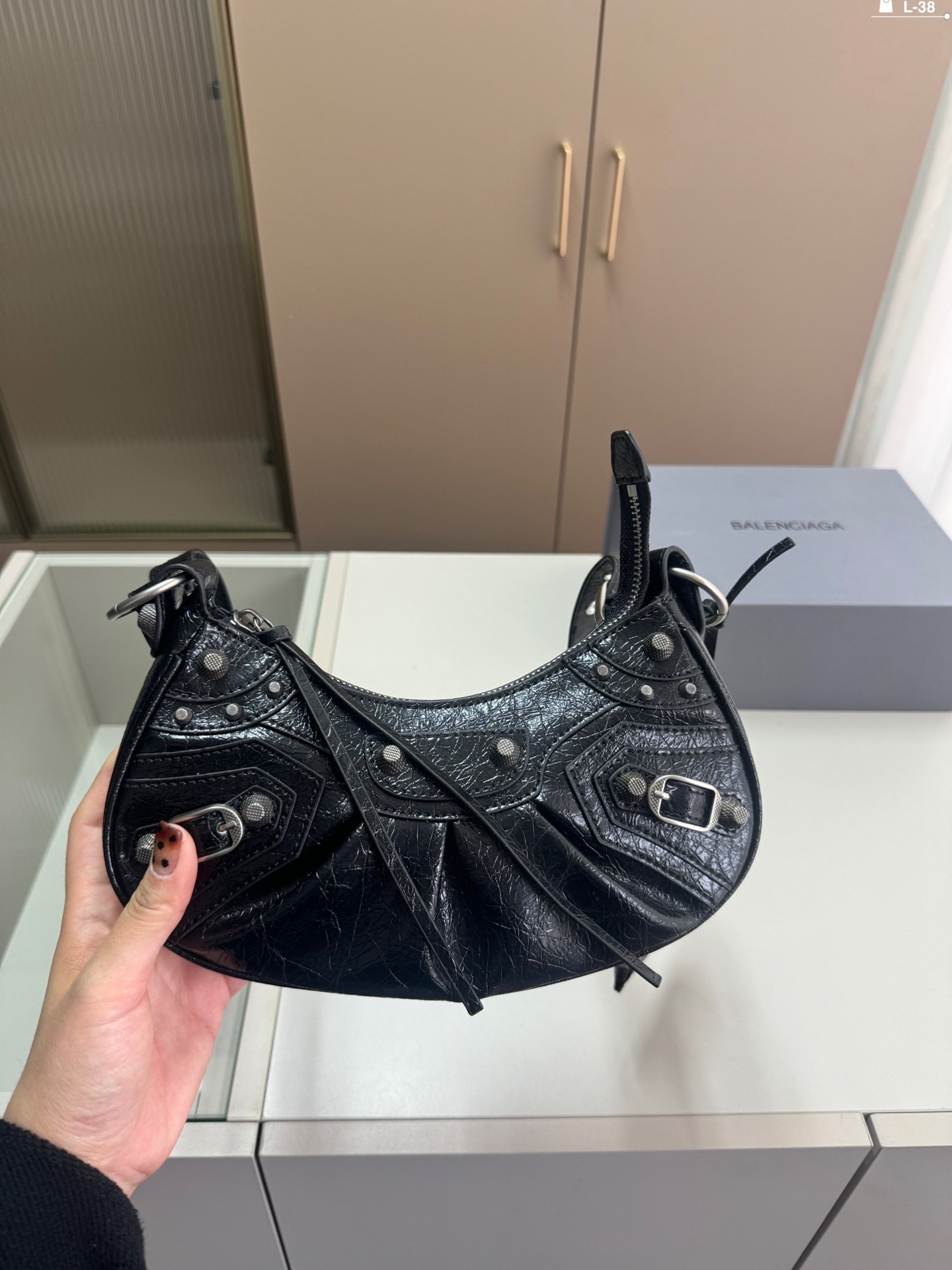 B-A BAG Half-crescent underarm bag jiaozi bag