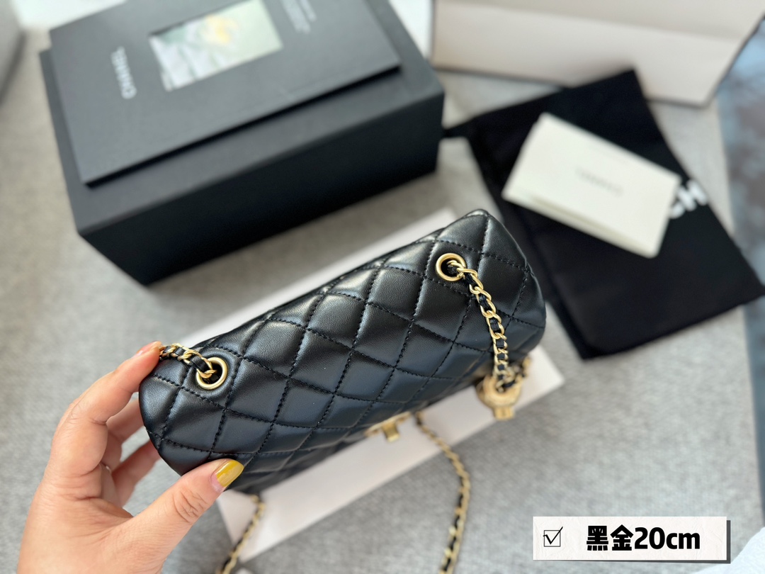 C-L BAG Golden ball CF20 black