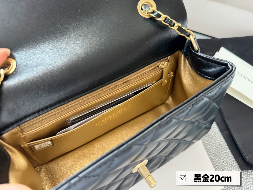 C-L BAG Golden ball CF20 black