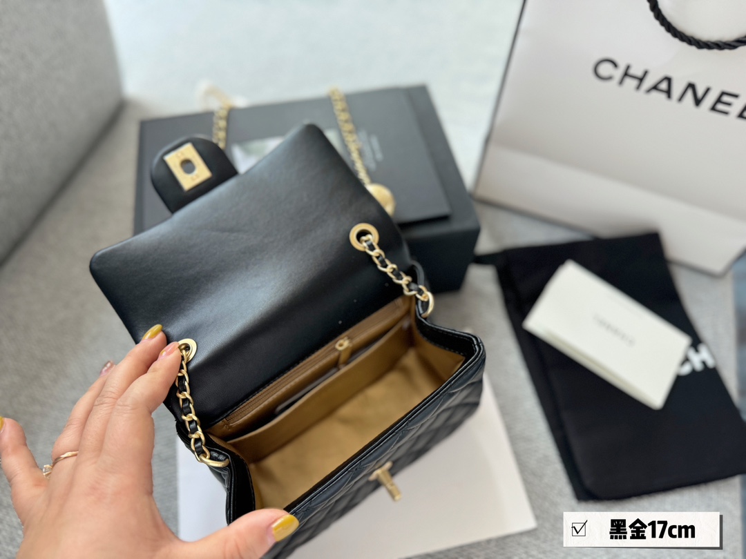 C-L BAG Golden ball CF20 black