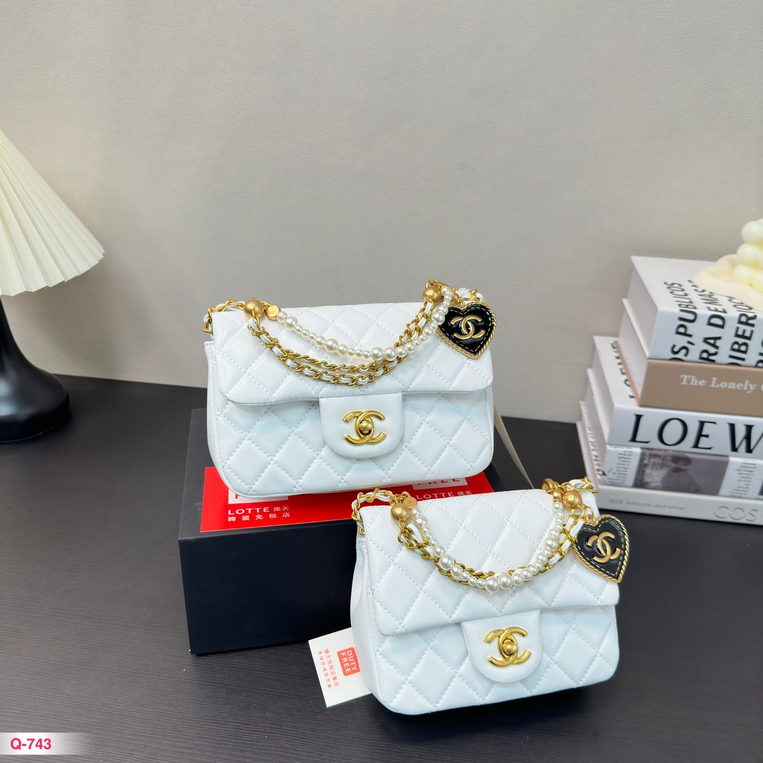 C-L BAG 000000000/New products pearls small square bags