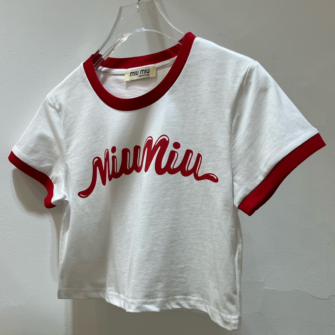 MIU womenswear Short t-shirt