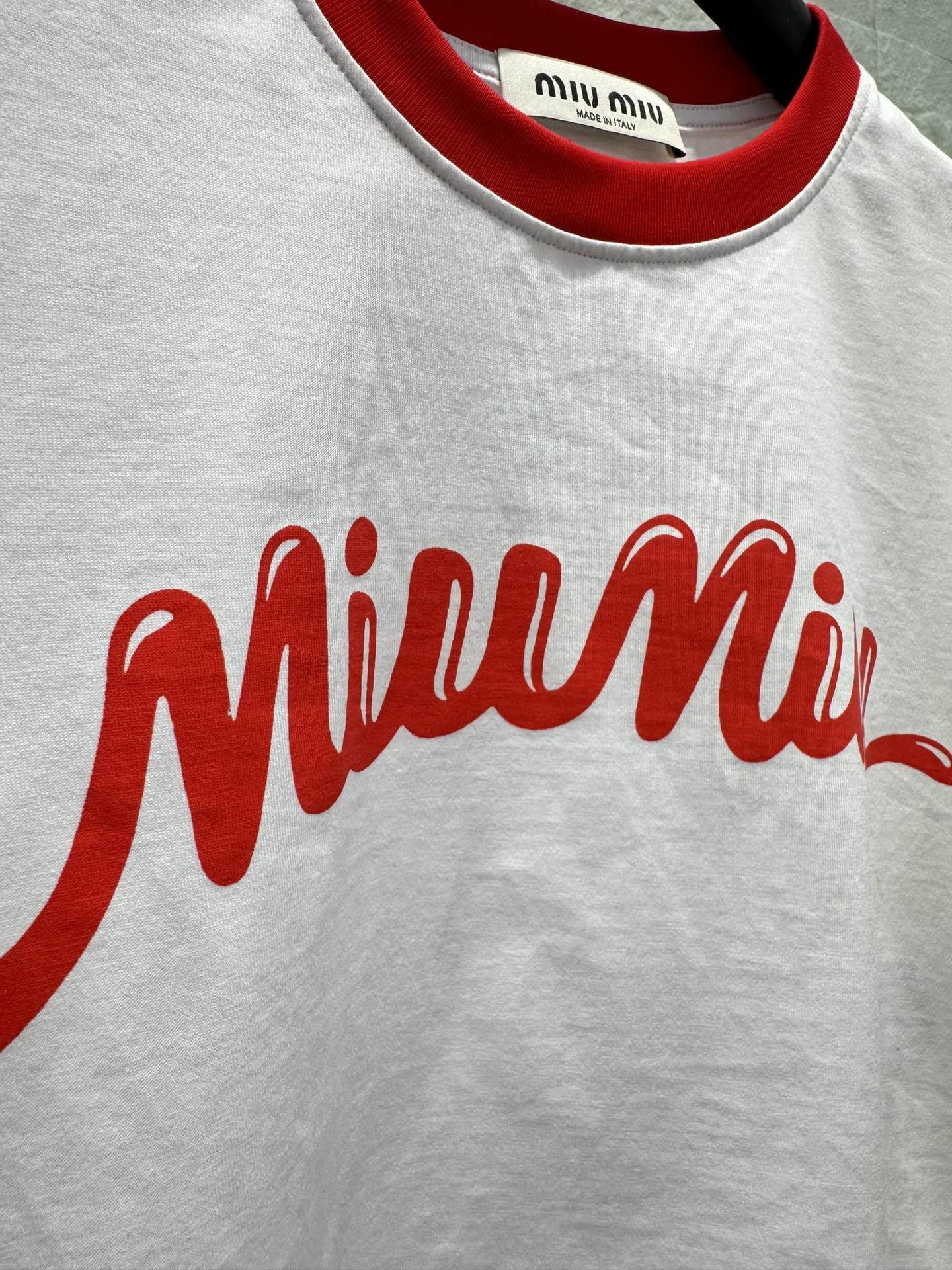 MIU womenswear Short t-shirt