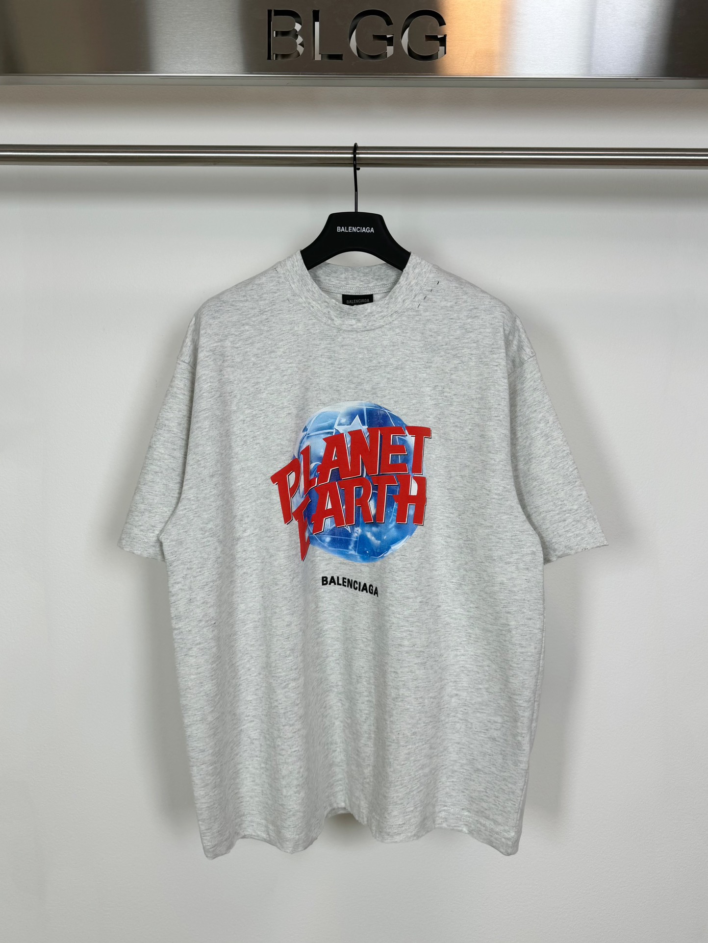 B-A womenswear Earth 3D three-dimensional foam letter printing short-sleeved T-shirt