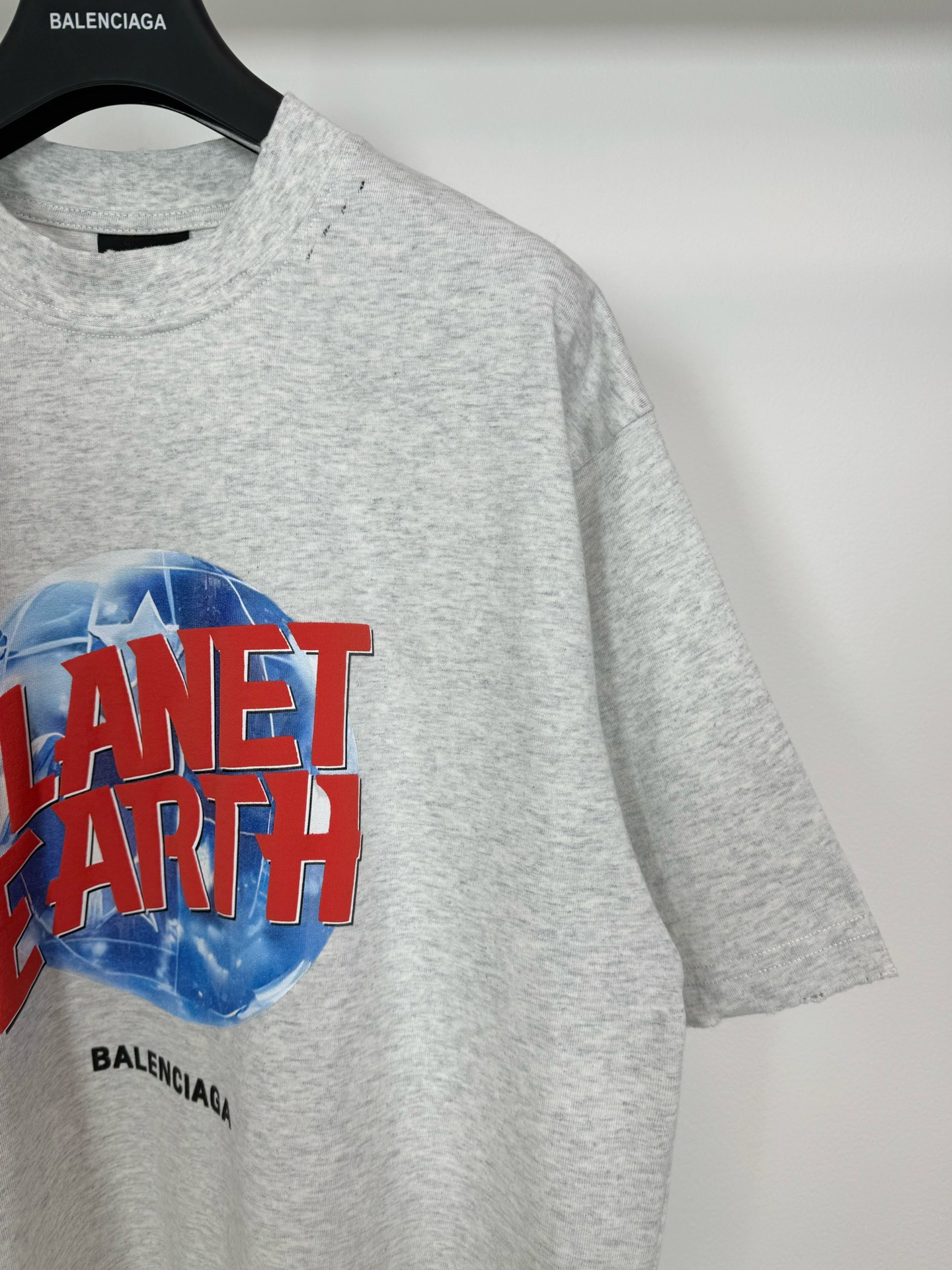 B-A womenswear Earth 3D three-dimensional foam letter printing short-sleeved T-shirt