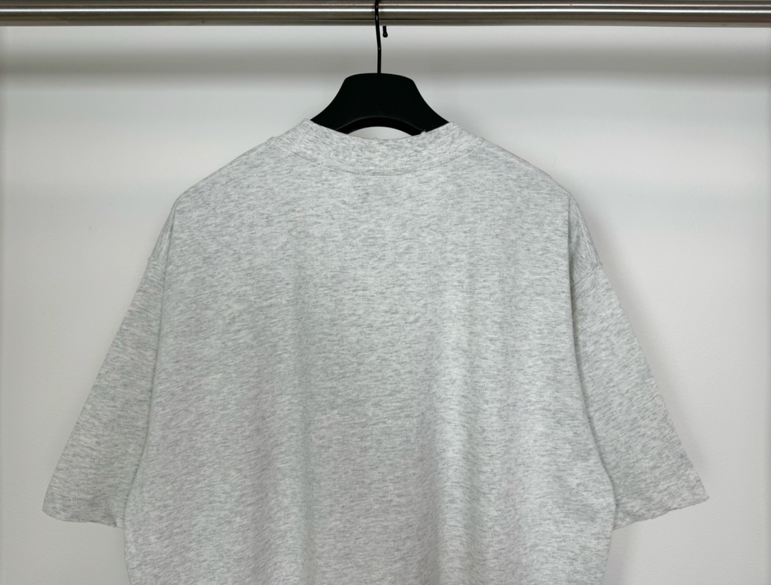 B-A womenswear Earth 3D three-dimensional foam letter printing short-sleeved T-shirt