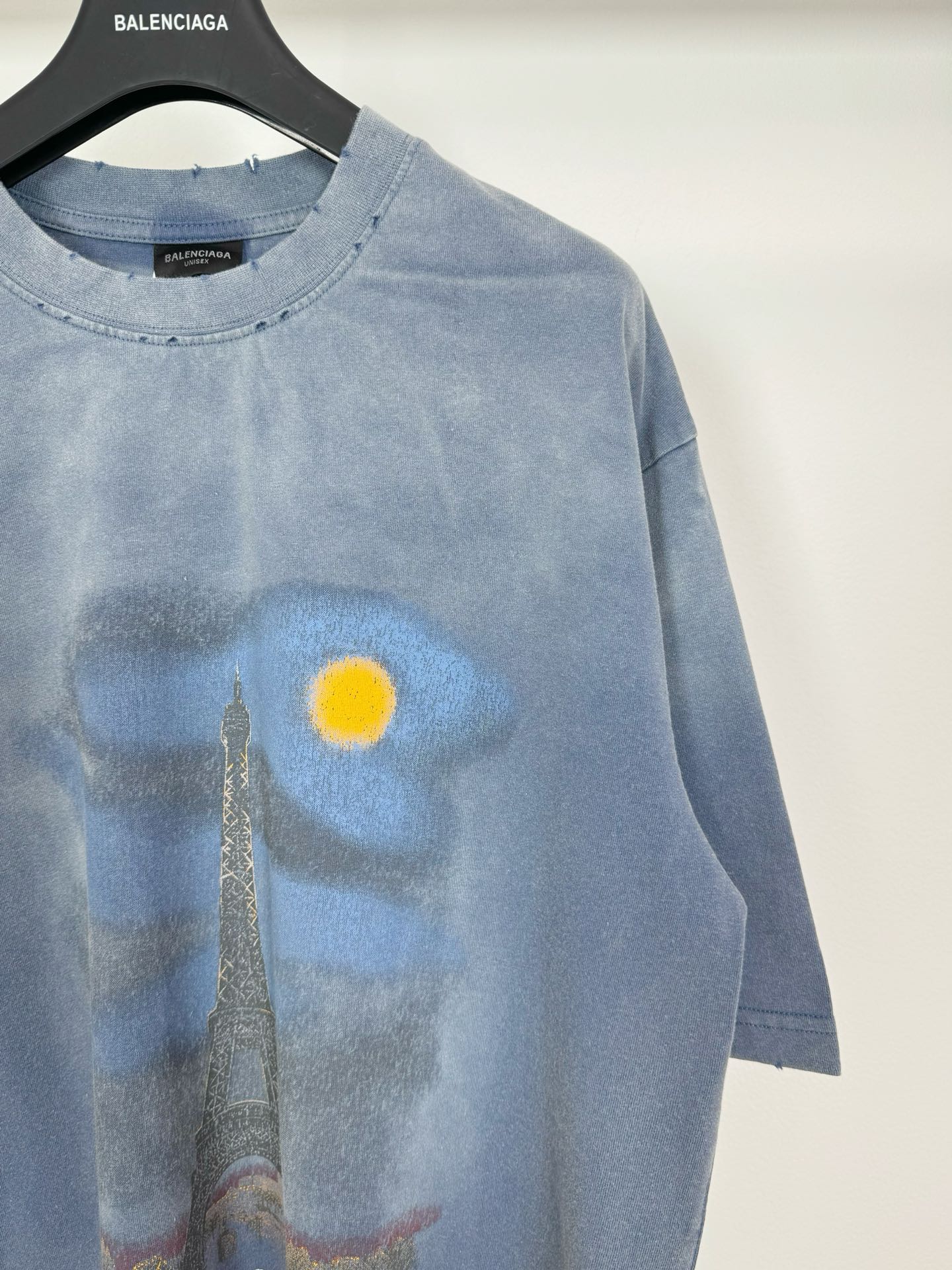 B-A womenswear Short-sleeved T-shirt for night view of Paris Tower