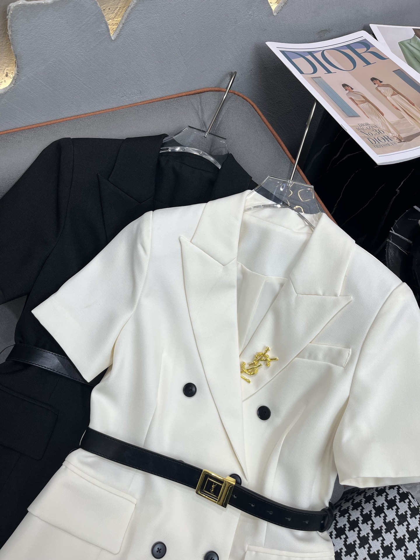 YS-L womenswear New short-sleeved suit dress