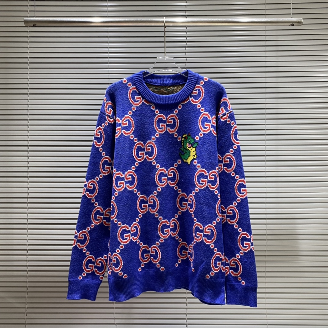 G-G womenswear Double G-connected Xiaolong jacquard round neck sweater