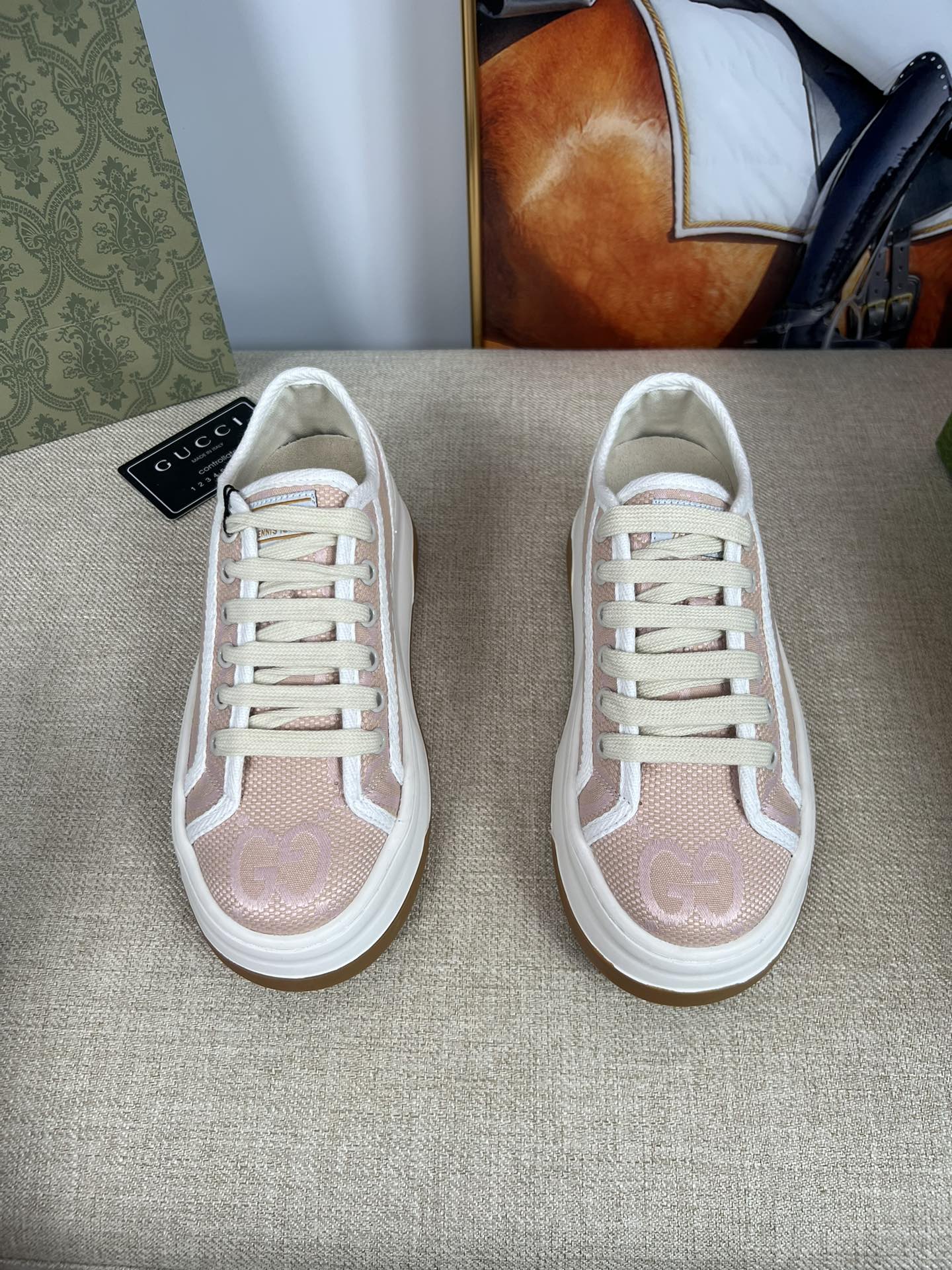 G-G Thick-soled sneakers retro embroidery casual sneakers