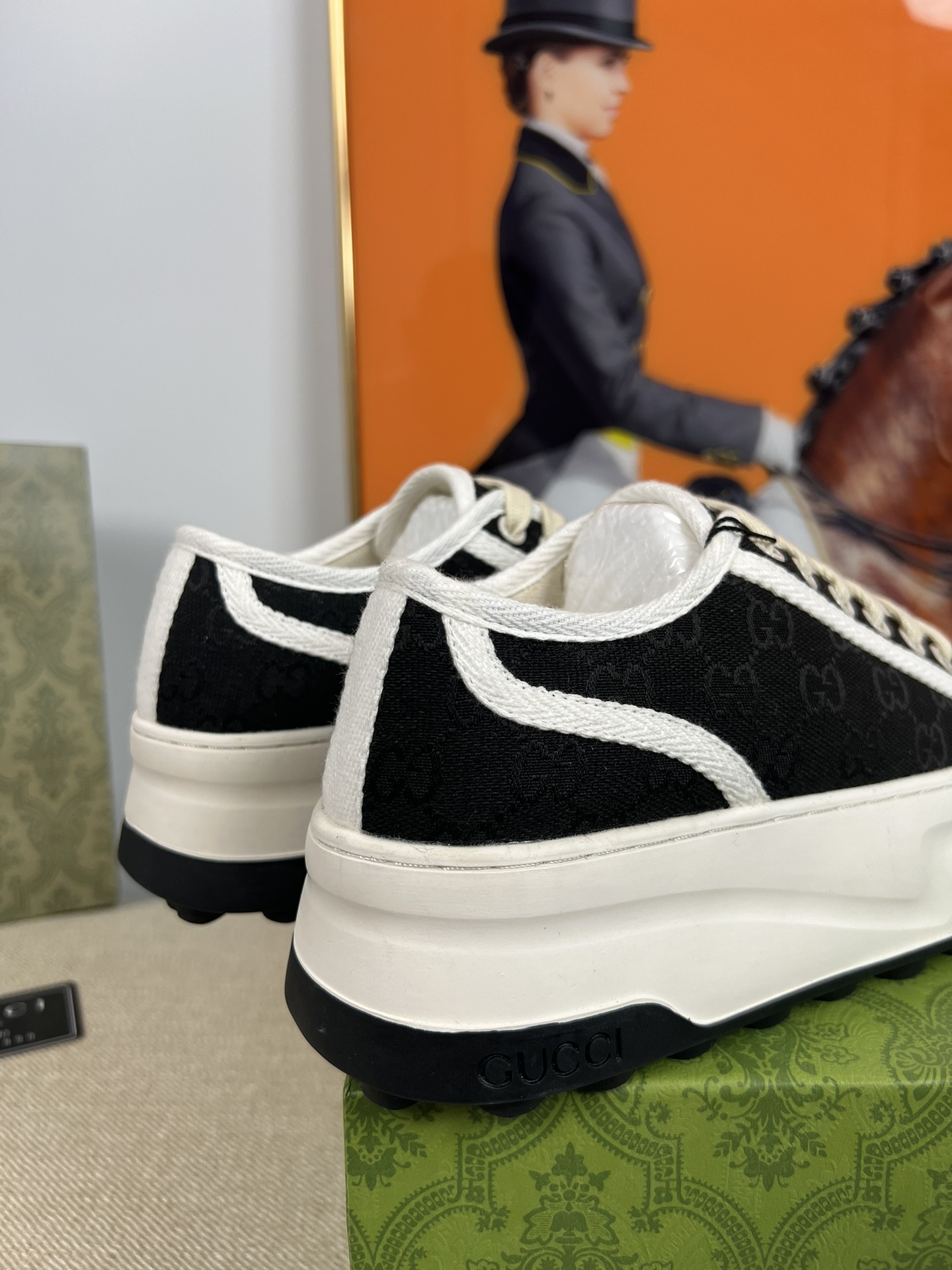 G-G Thick-soled sneakers retro embroidery casual sneakers