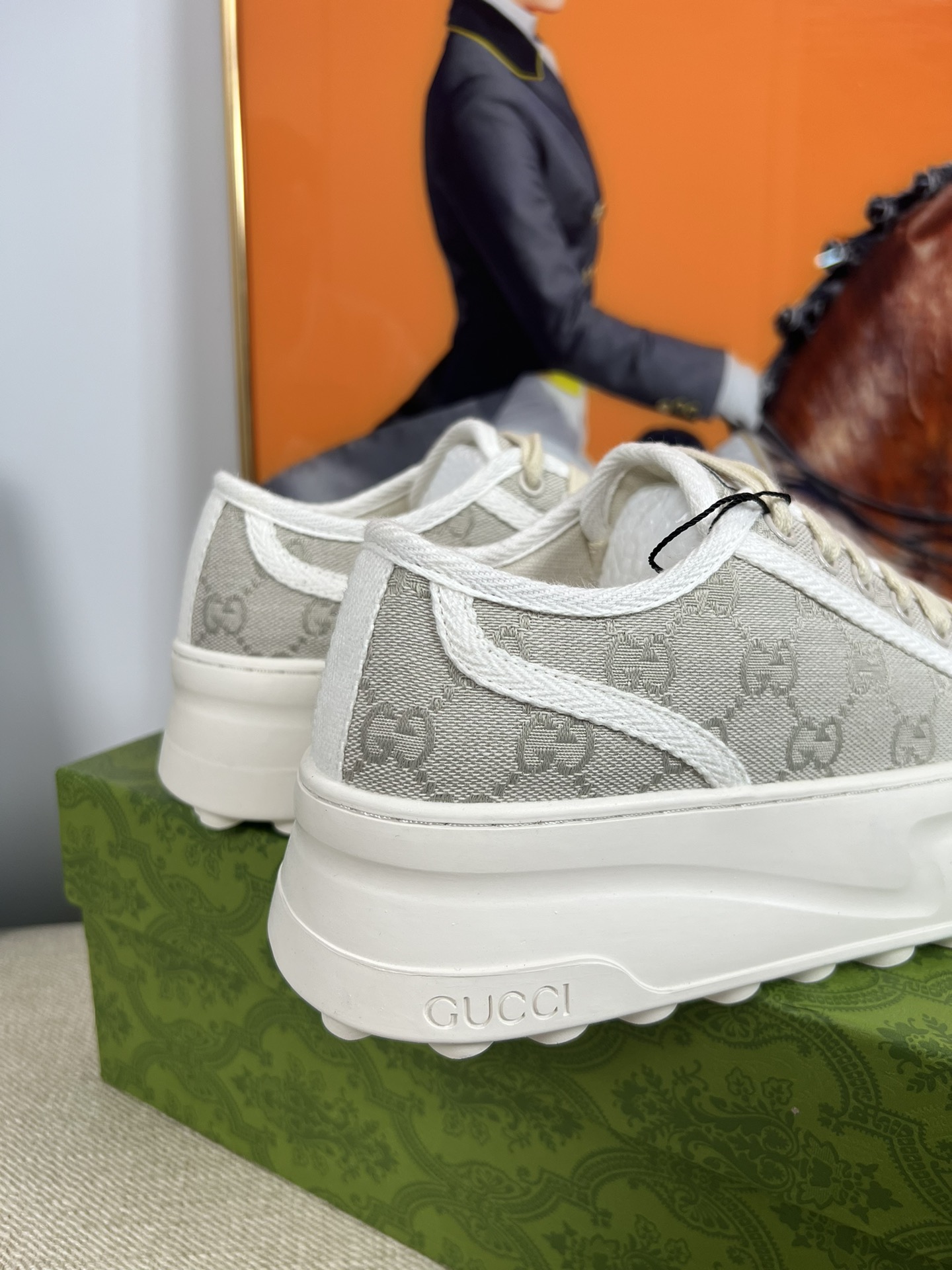 G-G Thick-soled sneakers retro embroidery casual sneakers