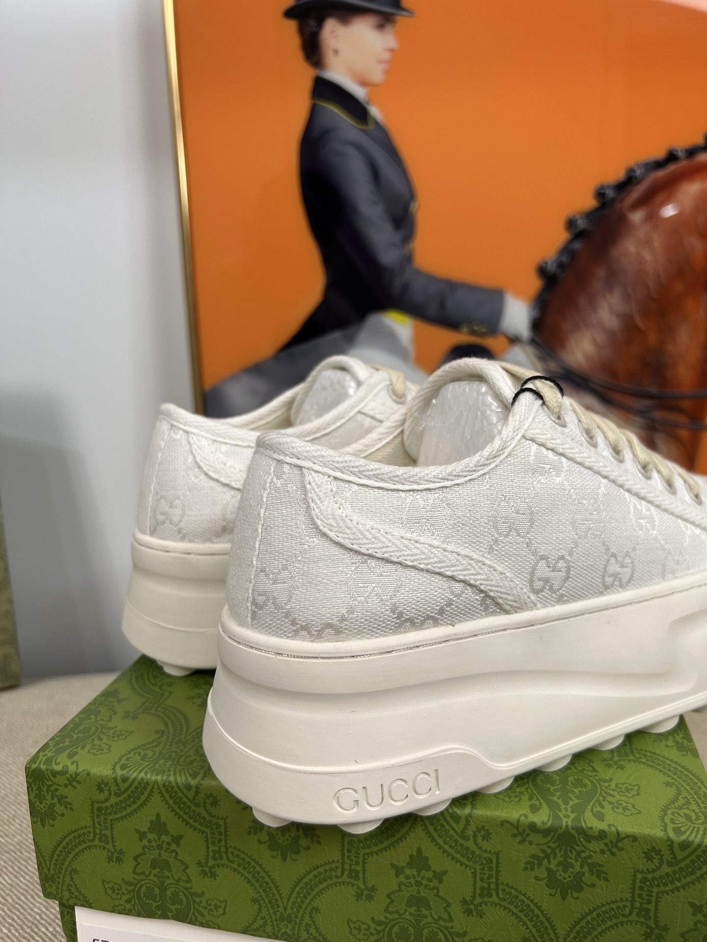 G-G Thick-soled sneakers retro embroidery casual sneakers