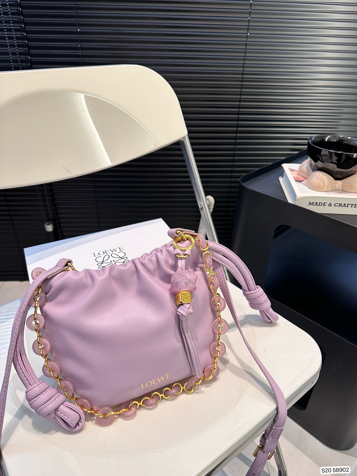 L-E Super delicate superimposed small blessing bag