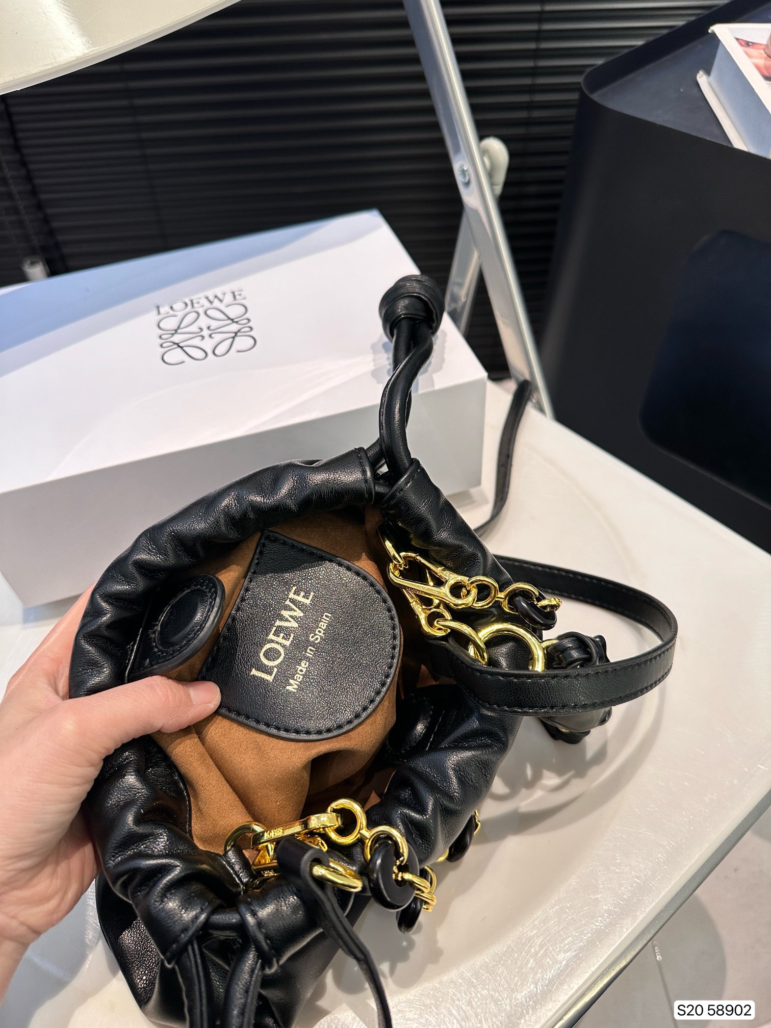 L-E Super delicate superimposed small blessing bag